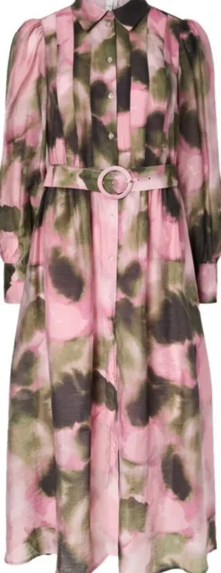 YASRINARO LS LONG SHIRT DRESS - EX