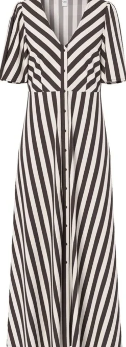 YASSAVANNA SS LONG V-NECK DRESS S.
