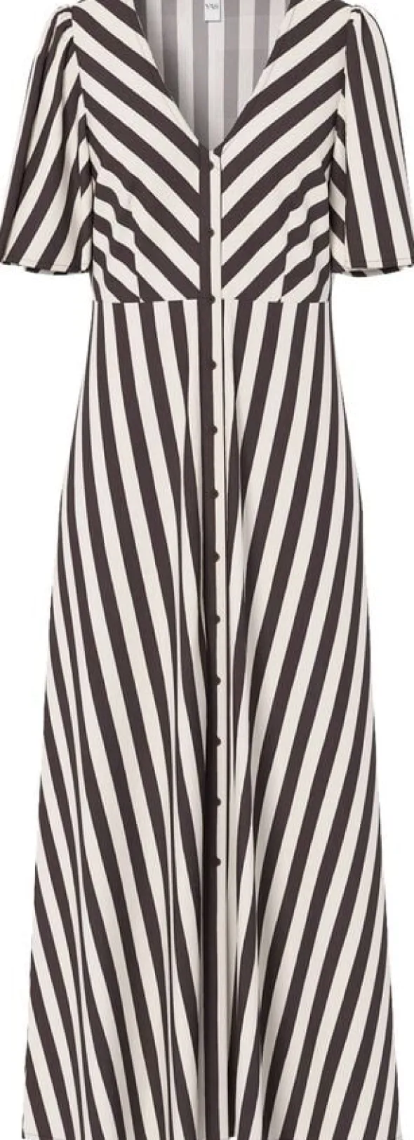 YASSAVANNA SS LONG V-NECK DRESS S.