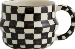 YSIA cup, check - black/ivory