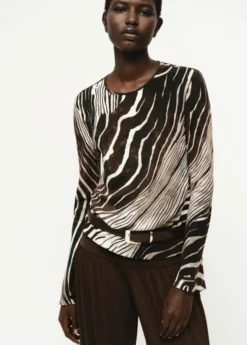 Zebra print blouse